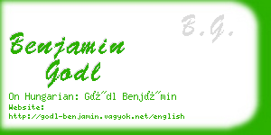 benjamin godl business card